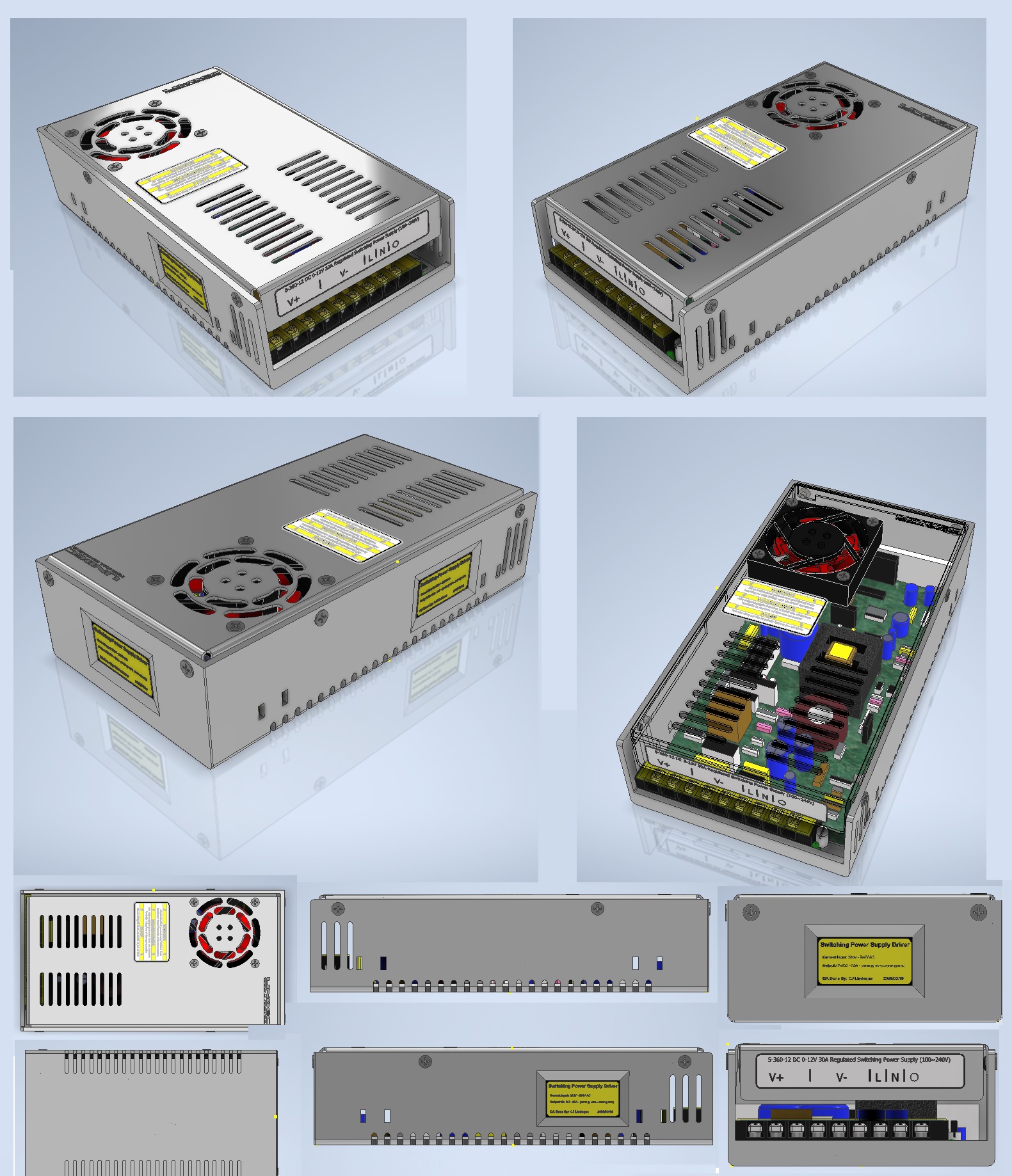 AC 220 V转DC 12 V 30 A 360 W电源适配器AC DC转换器降压模块电压Transformer开关电源CJ Lindeque 27 079 426 5563 14